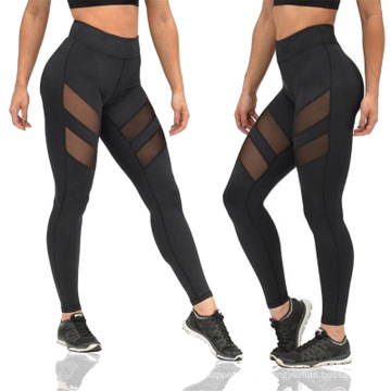 Women Mesh Patchwork Sport Leggings running gym High Waist workout scrunch butt shaper  yoga pants Tights